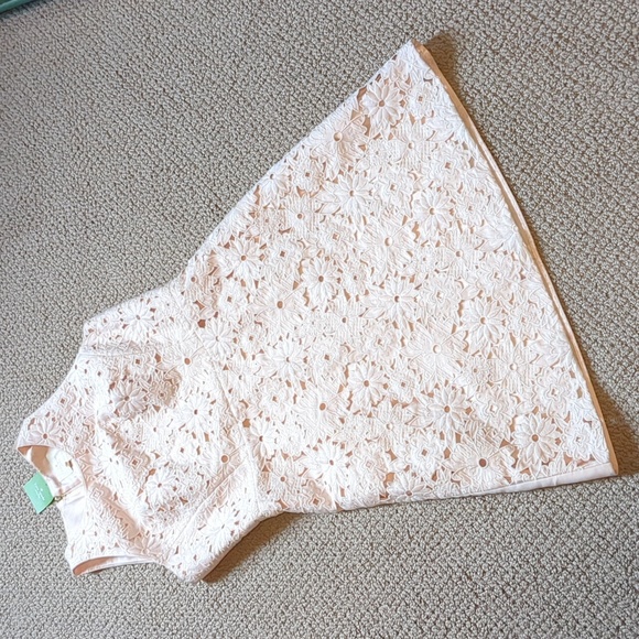 Kate Spade Light Pink Floral Cutwork A-line Dress - Picture 12 of 14